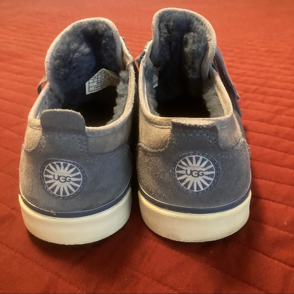 Ugg Denim Textile & Lt. Blue Suede Casual Sneakers Size 9 - Picture 3 of 12